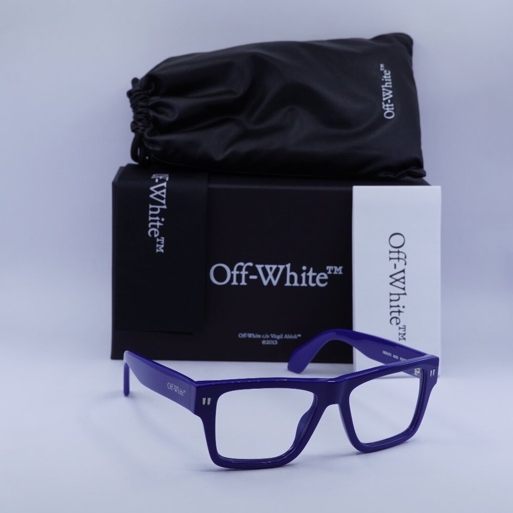 Final Price! Off-White OERJ075 STYLE 75 4500 Blue Eyeglasses 53mm